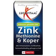 Lucovitaal Zinkmethionin & Kupfer (60 Tabletten)