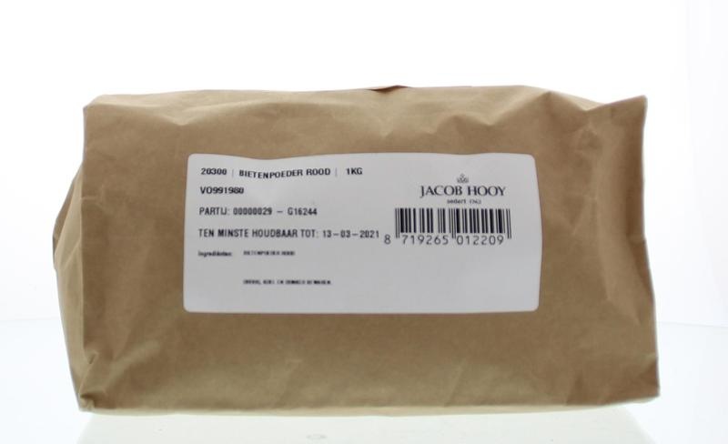 Jacob Hooy Jacob Hooy Rote-Bete-Pulver (1 kg)