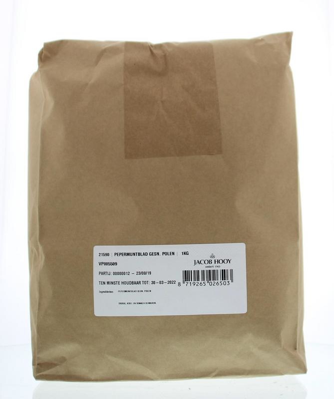 Jacob Hooy Geschnittene Stangen aus Pfefferminzblättern (1 kg)