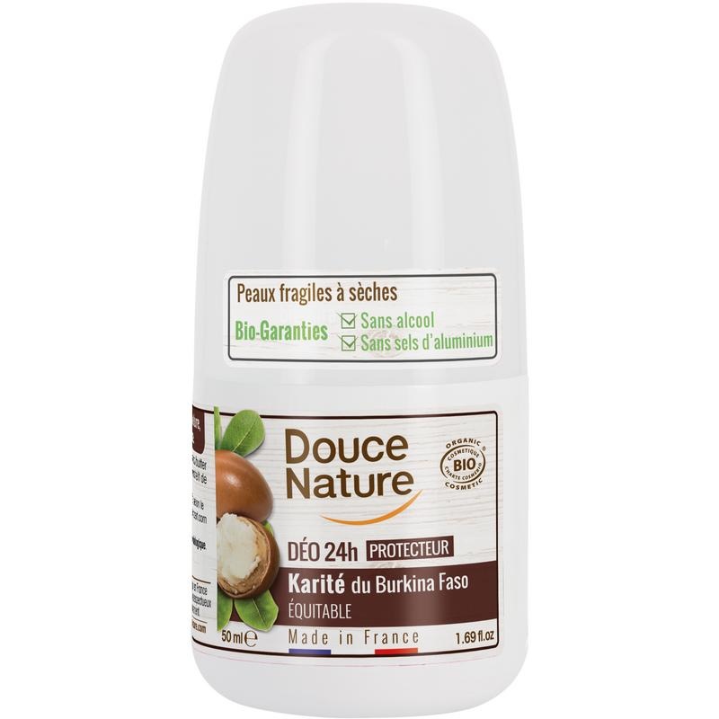 Douce Nature Deo Roll On mit Karite Sheabutter 24h Bio (50 Ml)