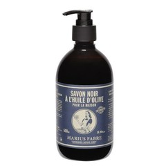 Marius Fabre Savon Noir schwarze Seife mit Pumpe (500 ml)