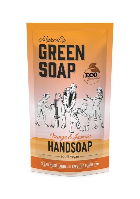 Marcel's GR Soap Handseife Orange & Jasmin Nachfüllpackung (500 Ml)