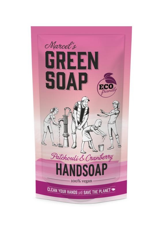 Marcel's GR Soap Handseife Patchouli & Cranberry Nachfüllpackung (500 Ml)