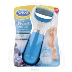 Scholl Velvet smooth start elektronische Fußfeile blau (1 Stück)