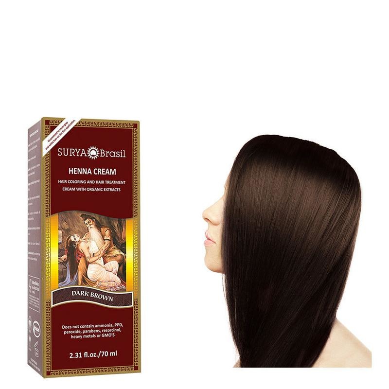 Surya Brasil Henna HaarfärbeCreme dunkelbraun (70 Ml)