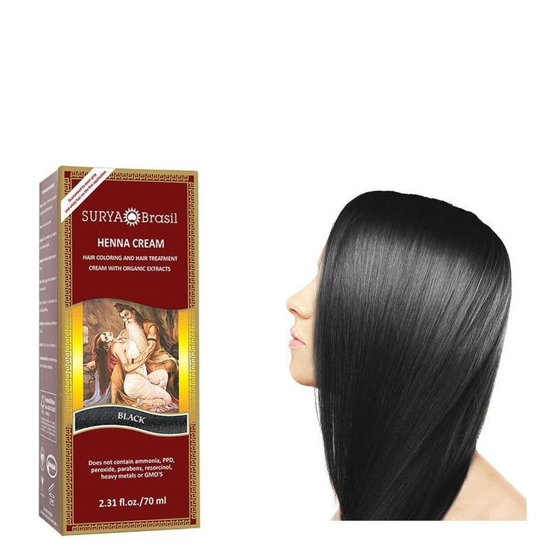Surya Brasil Henna HaarfärbeCreme schwarz (70 Ml)