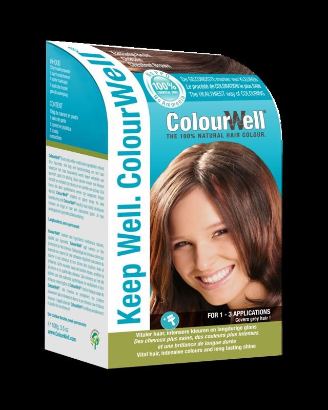 Colourwell 100% natürliche Haarfarbe Kastanienbraun (100 gr)