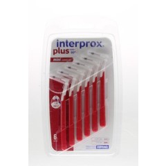 Interprox Plus Pinsel Mini konisch rot (6 Stück)