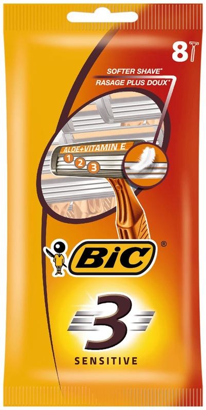 BIC BIC 3 Sensitive Pouch Einwegrasierer (8 Stück)