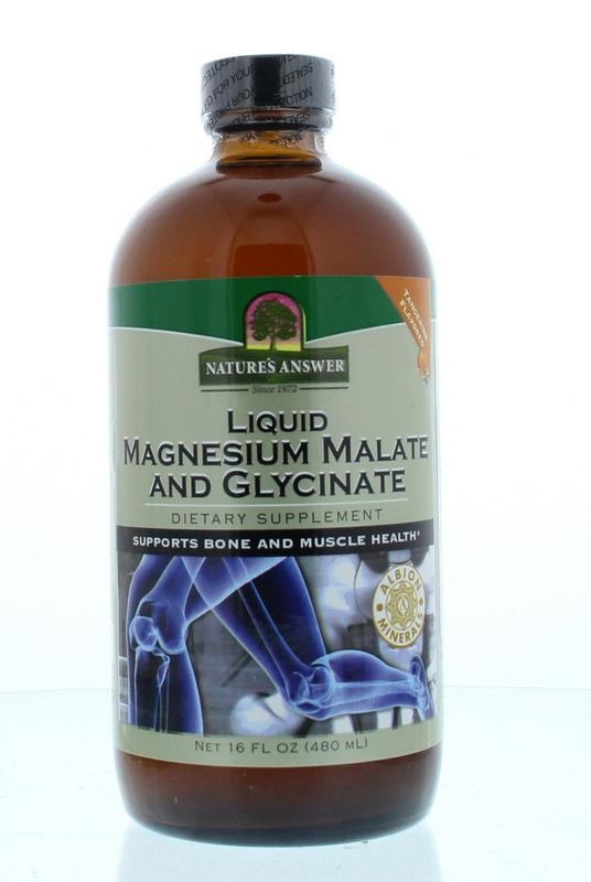 Natures Answer Flüssiges Magnesiummalat & Bisglycinat 480 Ml