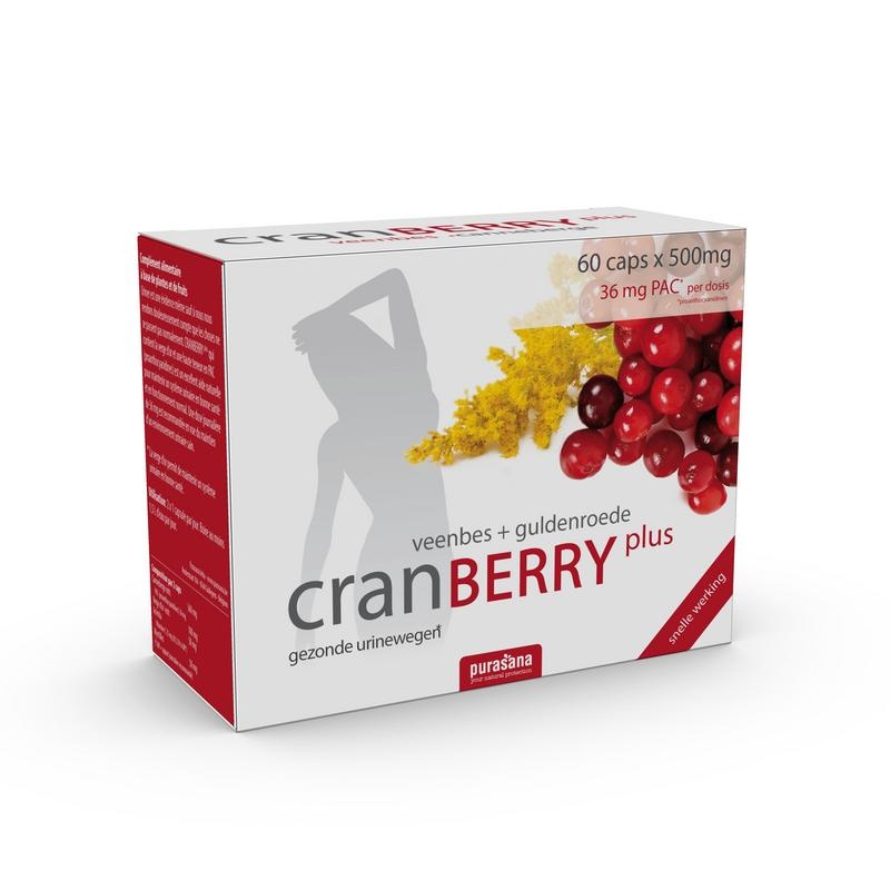 Purasana Cranberry Plus Cranberry + Goldrute (60 Caps)