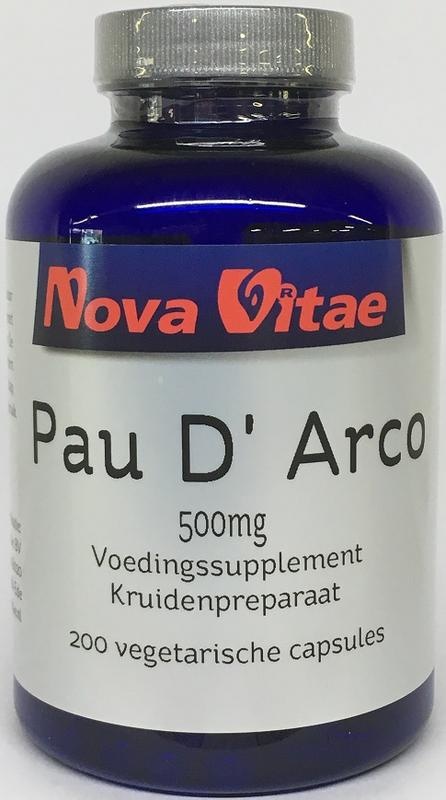 Nova Vitae Nova Vitae Pau d&#39;Arco 500 mg Extrakt 5:1 (200 Kapseln)