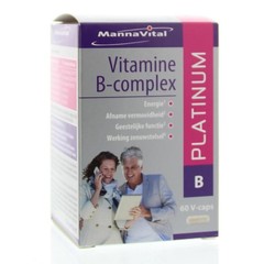 Mannavital Vitamin B-Komplex Platin (60 vegetarische Kapseln)