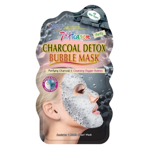 Montagne 7th Heaven Gesichtsmaske Holzkohle Detox Bubble Sheet