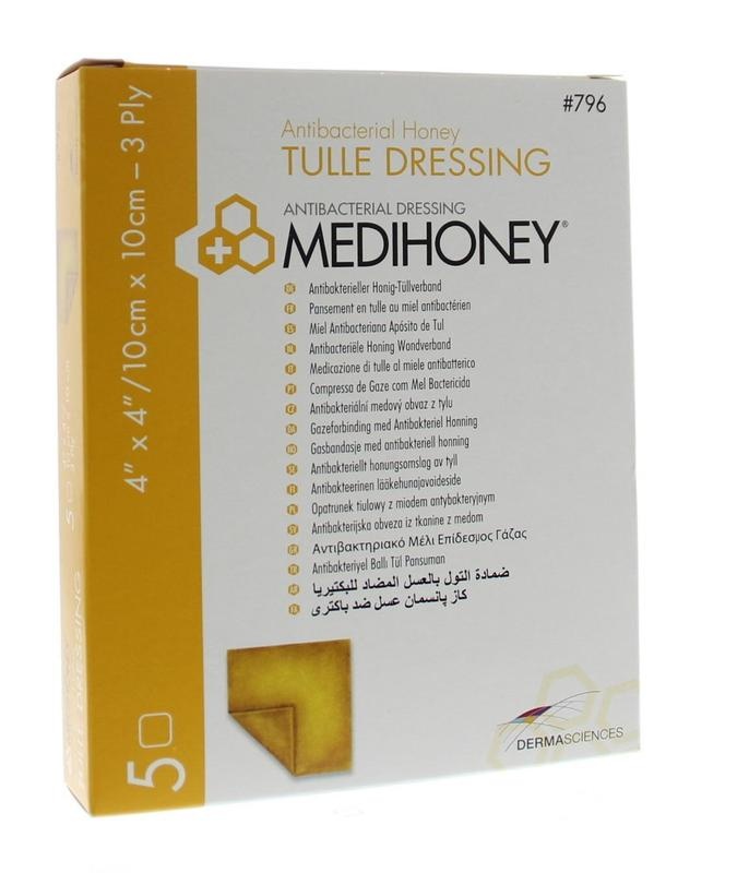 Medihoney Medihoney Tüllverband 10 x 10 cm (5 Stück)
