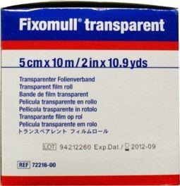Fixomull Transparent 10 mx 5 cm 7221600 (1 Stück)