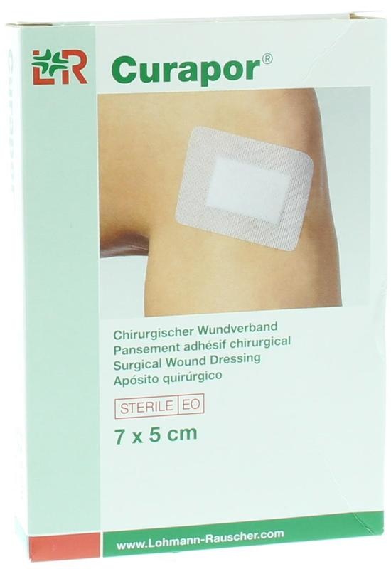 Curapor Wundpflaster 7 x 5 cm steril (5 Stück)