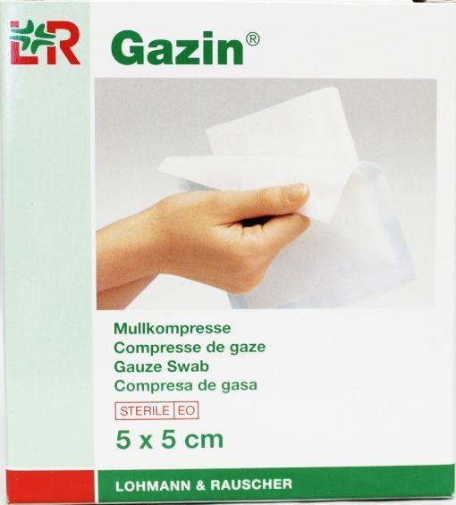 Gazin Mullkompresse 5 x 5 cm steril 5 x 2 (10 Stück)