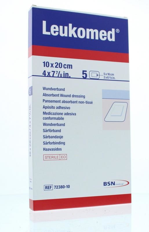 Leukomed 10,0 x 20 cm steril (5 Stück)