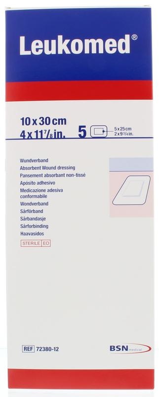 Leukomed 10,0 x 30 cm steril (5 Stück)