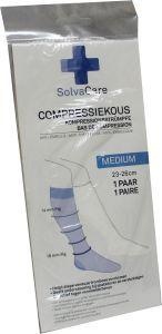 Solvacare Kompressionsstrumpf weiß M 23 - 26 cm (1 Paar)