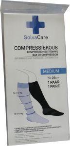 Solvacare Kompressionsstrumpf schwarz M 23 - 26 cm (1 Paar)