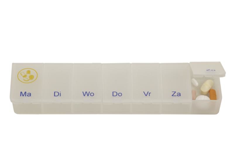 Able 2 Pillendose 1 Woche transparent NL (1 Stück)