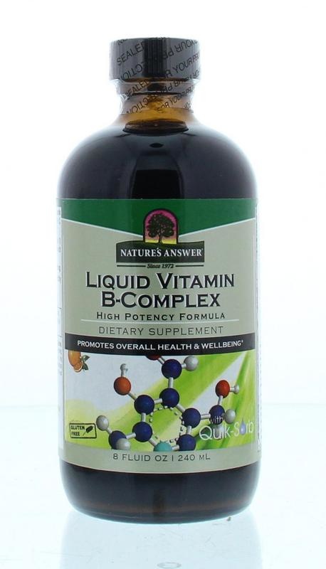 Natures Answer Flüssiger Vitamin B-Komplex - Flüssiges Vitamin B 240 Ml
