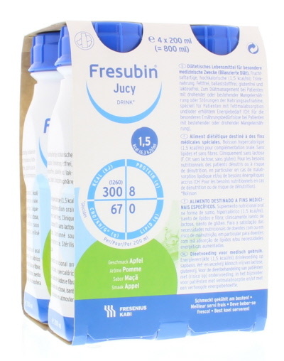 Fresubin Fresubin Saftiger Apfel 200 Ml (4 Stück)