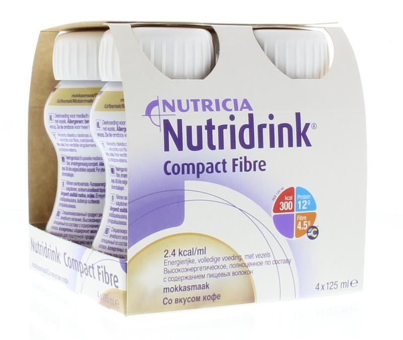 Nutridrink Kompakter Fasermokka 125 Ml (4 Stück)