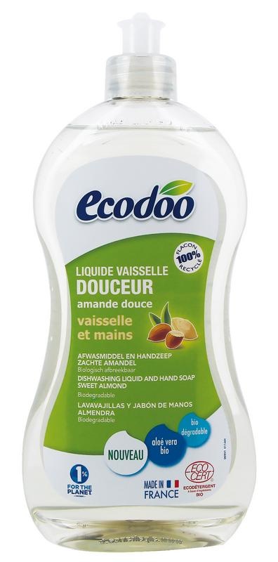 Ecodoo Waschmittel und Handseife weich 2 in 1 Mandel 500 Ml