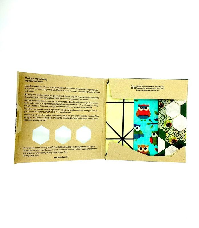 Superbee Superbee Bienenwraps dreifach mittel (3 Stück)