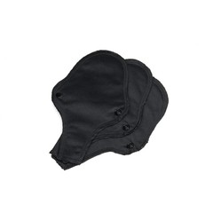 Imsevimse Damenbinden waschbares schwarzes Band (3 Stück)