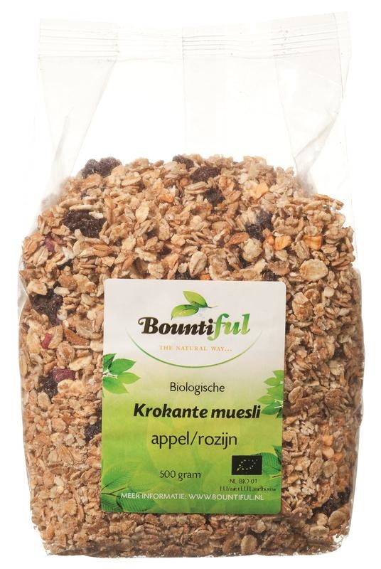 Bountiful Granola-Apfel-Rosinen-Müsli Bio (500 gr)