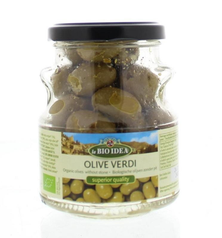 Bioidea Oliven grün entkernt (165 gr)
