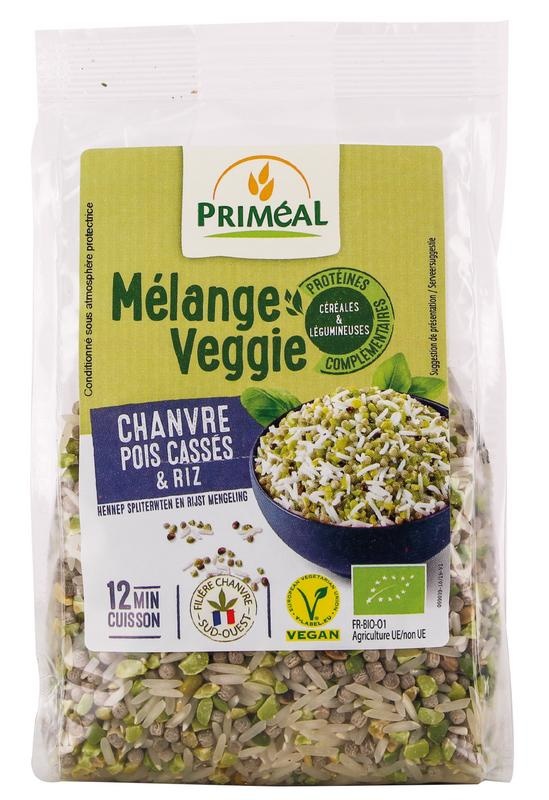 Primeal Hanfspalterbsen-Reis-Veggie-Mix Bio (300 gr)
