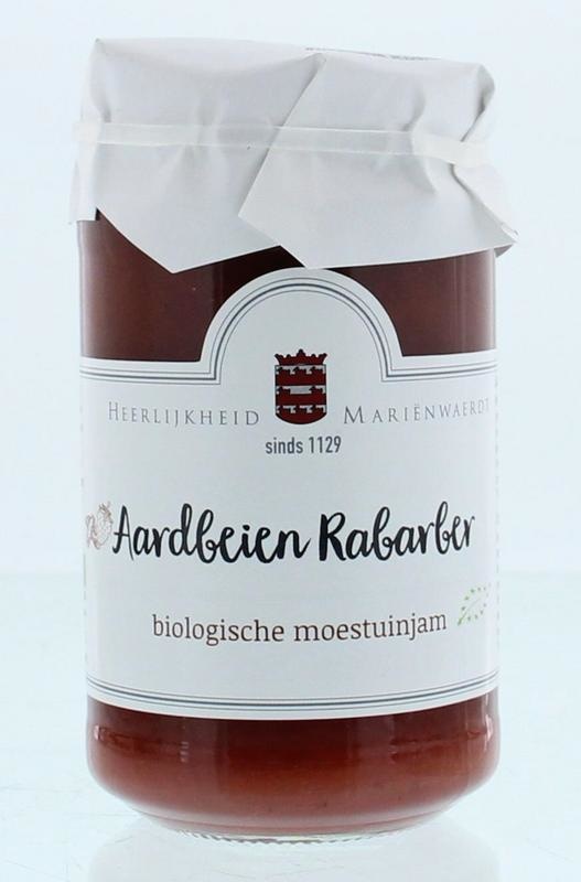 Marienwaerdt Gemüsegarten Marmelade Rhabarber Erdbeer Bio (250 gr)