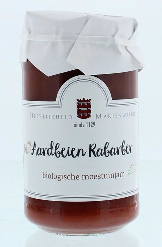 Marienwaerdt Marienwaerdt Gemüsegarten Marmelade Rhabarber Erdbeer Bio (250 gr)