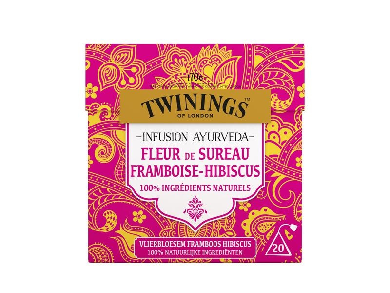 Twinings Twinings Ayurveda Holunderblüte Himbeere Hibiskus (20 Beutel)