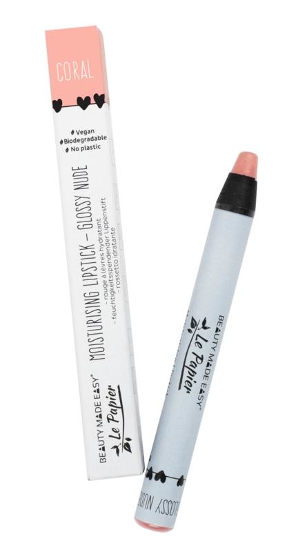 Beauty Made Easy Le papier feuchtigkeitsspendender Lippenstift Koralle (6 gr)