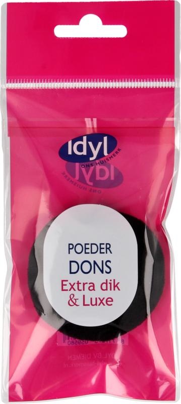 Idyl Puderquaste schwarz extra dick & luxuriös (1 Stück)