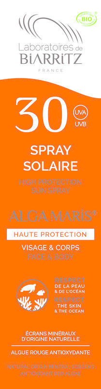 Lab de Biarritz Lab de Biarritz Algamaris Sonnenschutzspray SPF30 Bio (100 Ml)