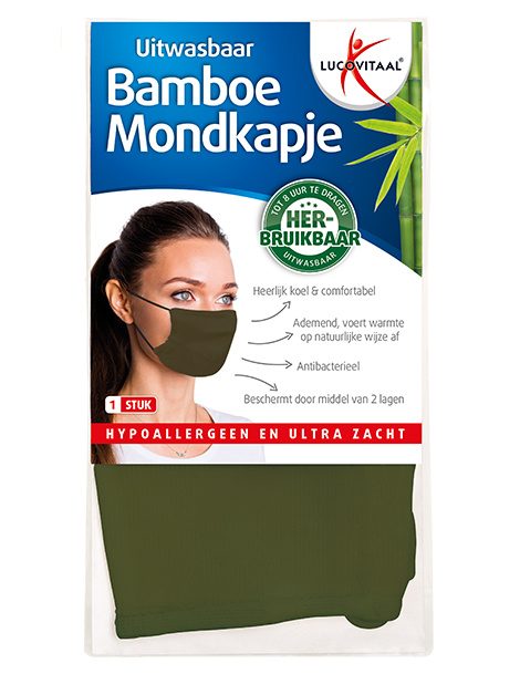 Lucovitaal Bambus Gesichtsmaske grün (1 Stück)