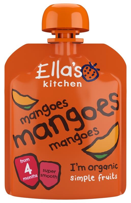 Ella's Kitchen Ella's Kitchen Mango Quetschbeutel 4+ Monate Bio (70 gr)