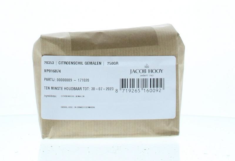 Jacob Hooy Zitronenschale zerkleinert (250 gr)