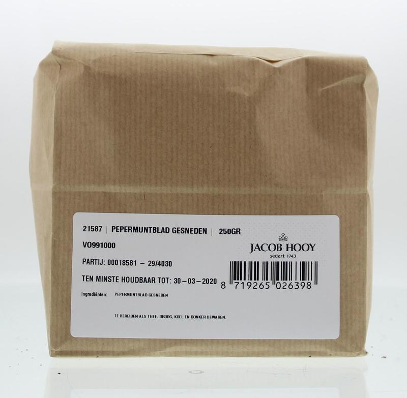 Jacob Hooy Pfefferminzblätter geschnittener Brunch (250 gr)