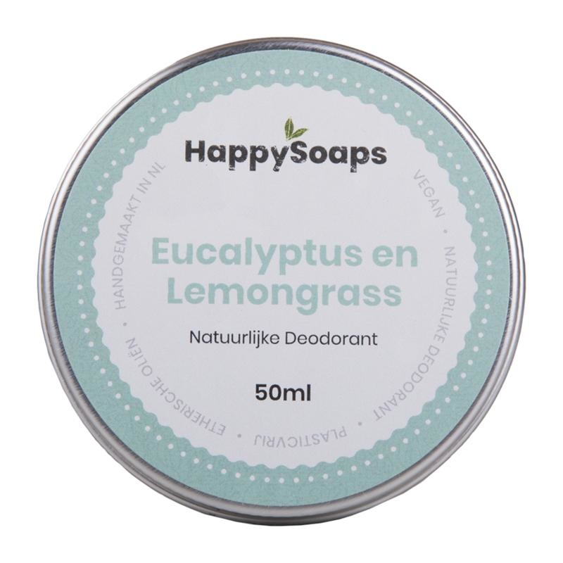 Happysoaps Happysoaps Deo natürlicher Eukalyptus und Zitronengras (50 gr)