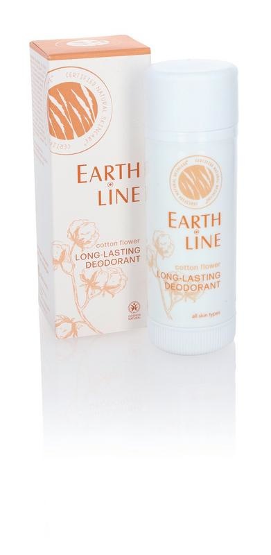 Earth-Line Langanhaltendes Deo Baumwollblume (50 Ml)