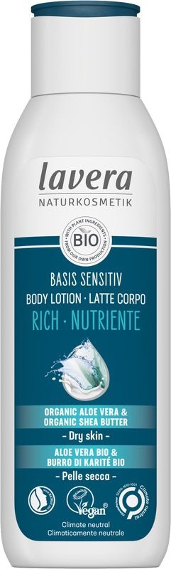 Lavera Lavera Basis Sensitiv body lotion rich bio EN-IT (250 ml)