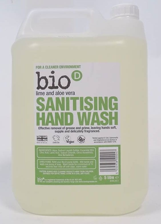 Bio-D Bio-D Handseife flüssig Limette & Aloe (5 Liter)